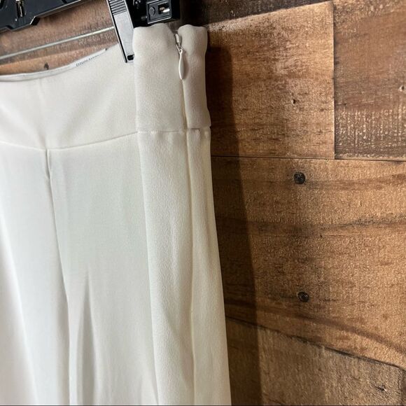 INC Pants High Rise Wide Leg Washed White Side Zipper 8 Women’s - Picture 3 of 16